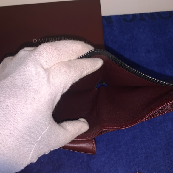 Davidoff Bifold Credit Card Holder/Wallet in Black Leather - Picture 3 of 12